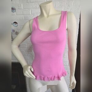 HUE | Sleeveless Tank Top with Lace